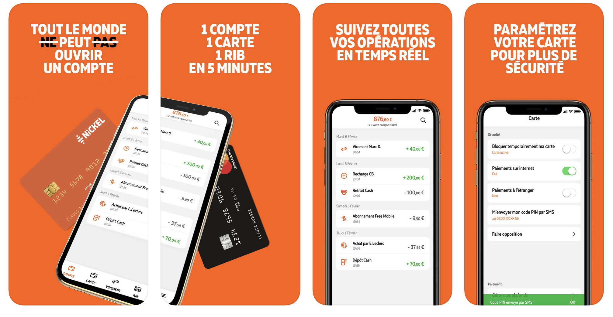 Compte Nickel mobile