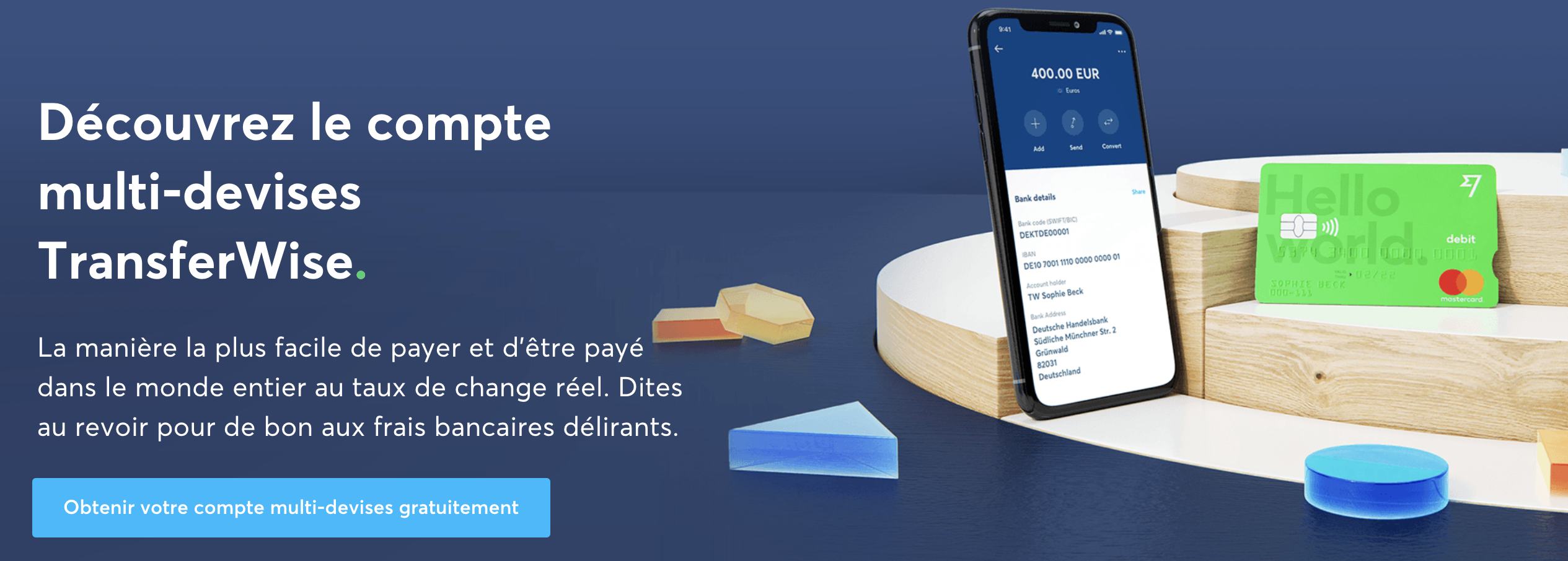 Transferwise compte multidevise - Wannawin